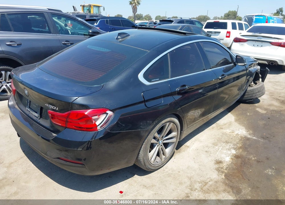 2018 BMW 430I GRAN COUPE VIN: WBA4J1C55JBG78566