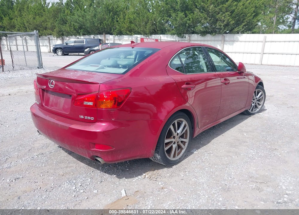 2008 LEXUS IS 250 VIN: JTHBK262X85073817