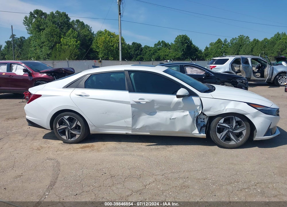 2021 HYUNDAI ELANTRA LIMITED VIN: 5NPLP4AG2MH016334