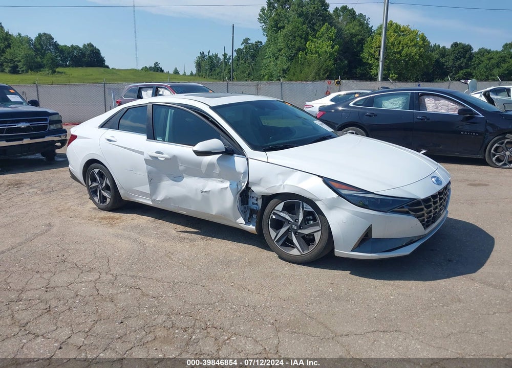 2021 HYUNDAI ELANTRA LIMITED VIN: 5NPLP4AG2MH016334
