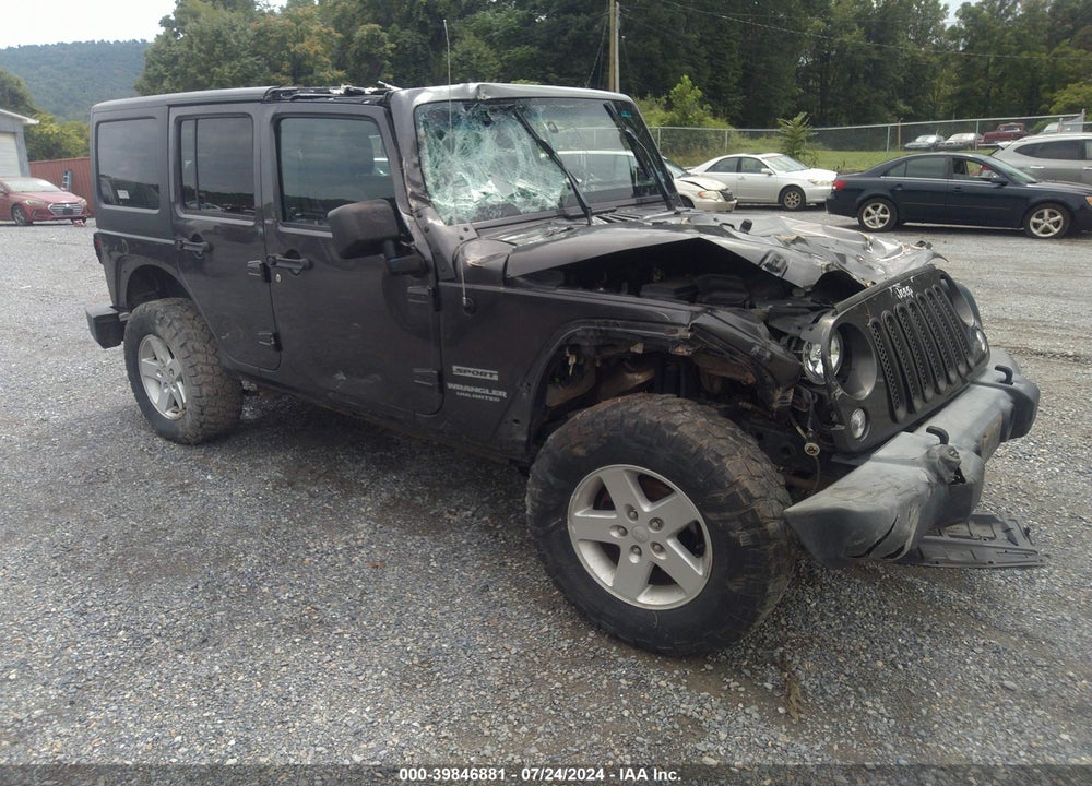 2016 JEEP WRANGLER UNLIMITED SPORT VIN: 1C4BJWDG7GL237352