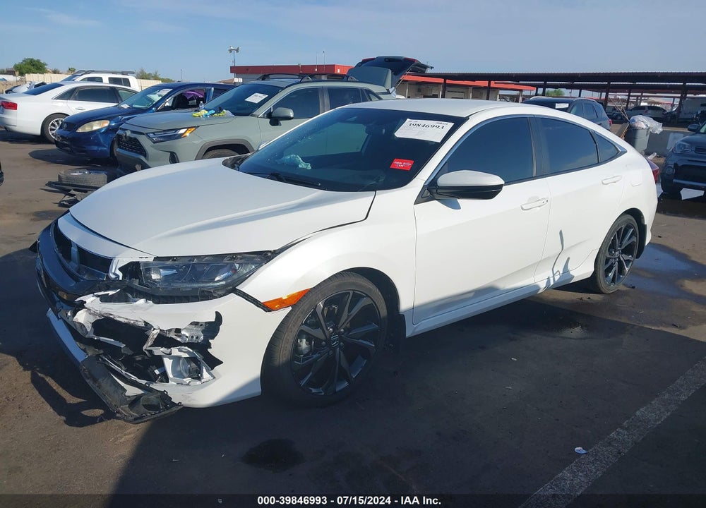 2019 HONDA CIVIC SPORT VIN: 19XFC2F82KE002501