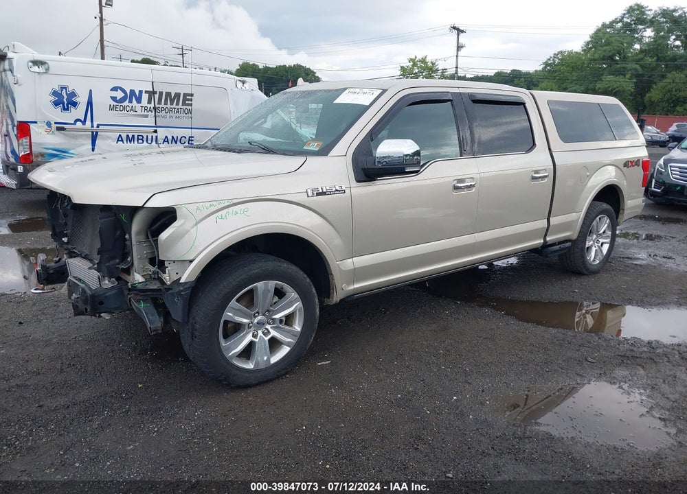2018 FORD F-150 PLATINUM VIN: 1FTFW1EG8JFA85642
