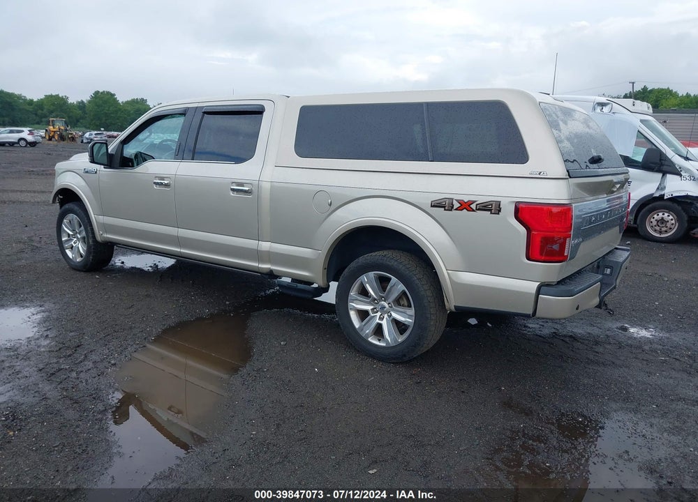 2018 FORD F-150 PLATINUM VIN: 1FTFW1EG8JFA85642