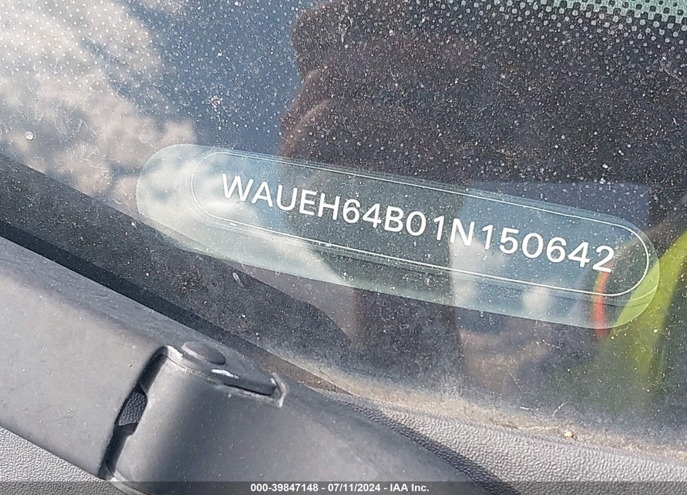 2001 AUDI A6 VIN: WAUEH64B01N150642