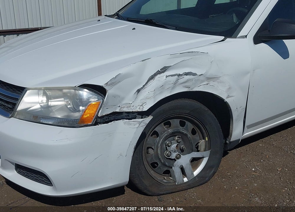 2012 DODGE AVENGER SE VIN: 1C3CDZAB4CN132311