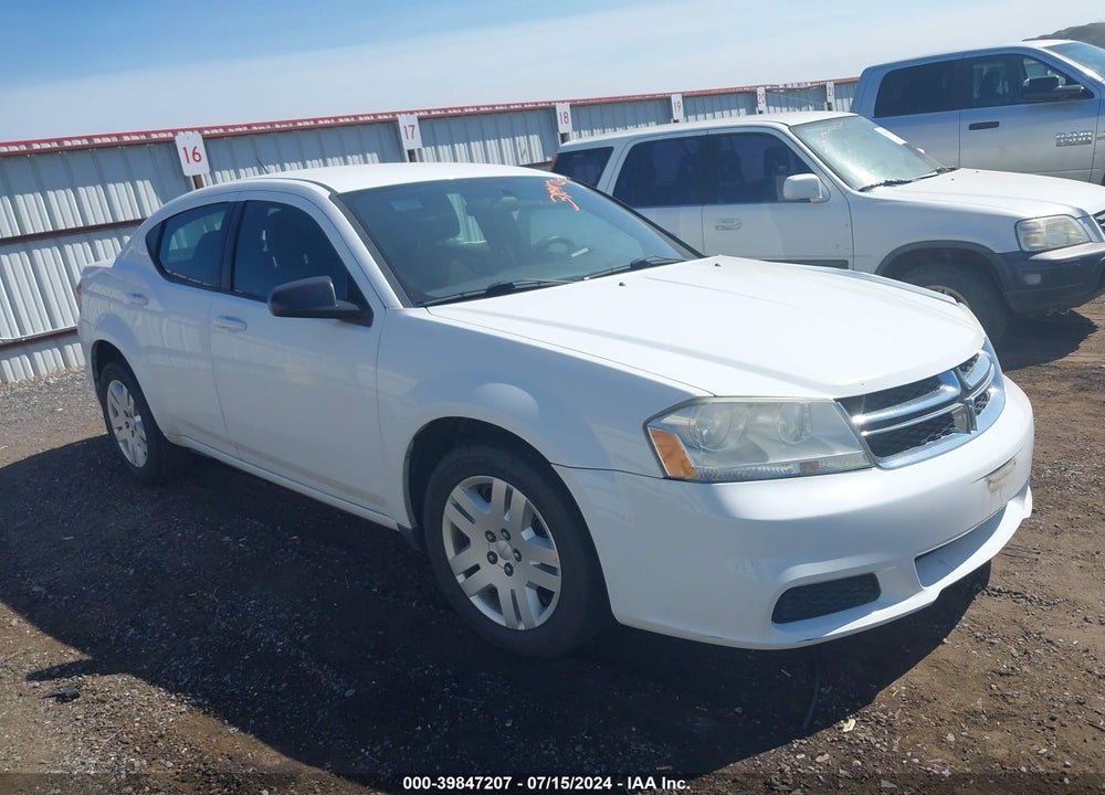 2012 DODGE AVENGER SE VIN: 1C3CDZAB4CN132311