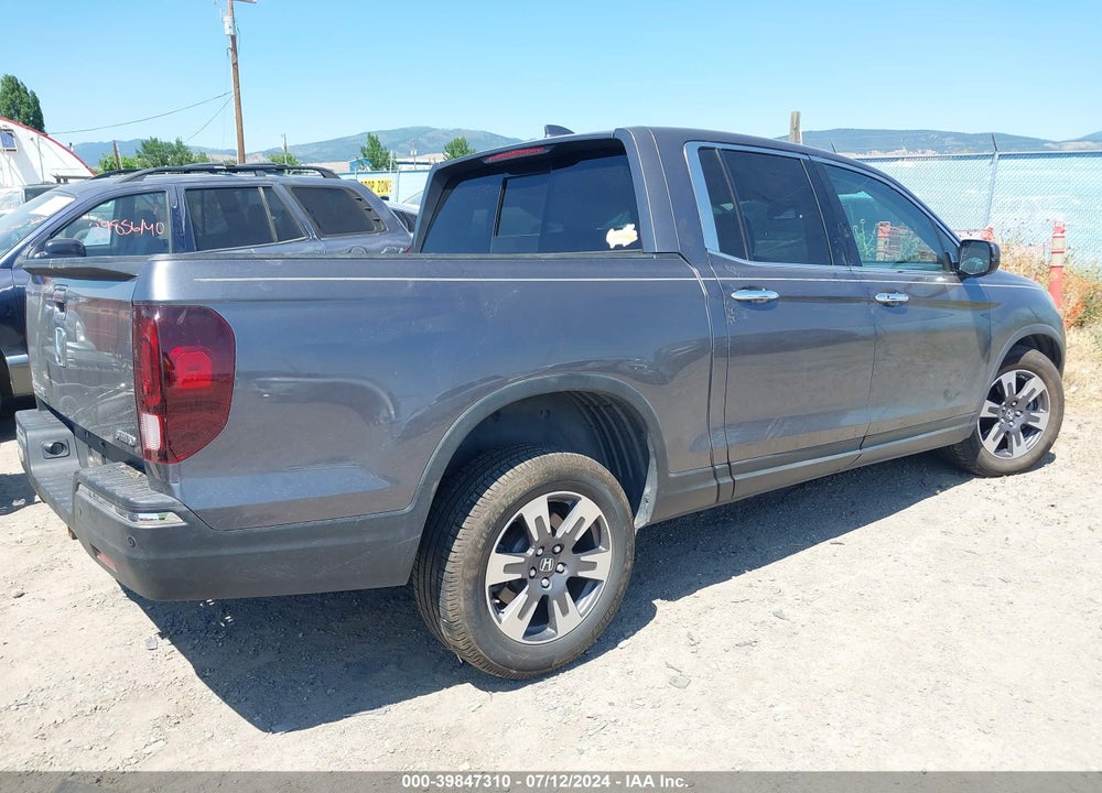 2019 HONDA RIDGELINE RTL-E VIN: 5FPYK3F78KB017241