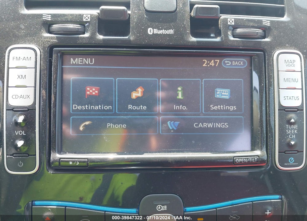 2012 NISSAN LEAF SL VIN: JN1AZ0CP7CT022442
