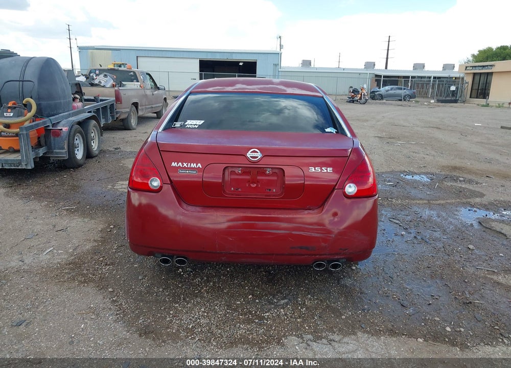 2006 NISSAN MAXIMA 3.5 SE VIN: 1N4BA41E56C819168
