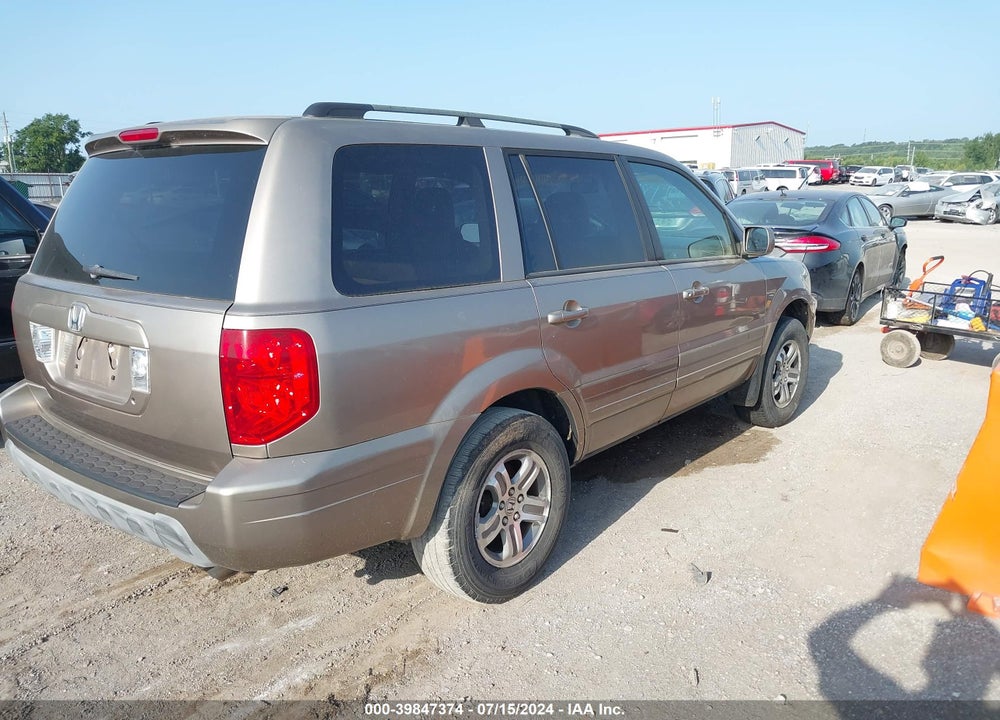 2004 HONDA PILOT EX-L VIN: 2HKYF18504H540058