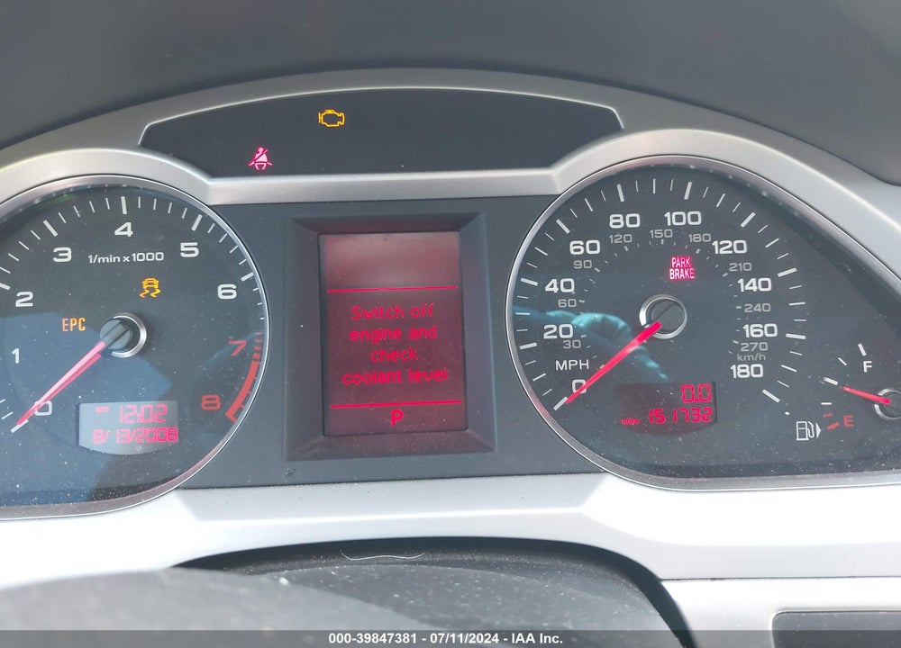 2009 AUDI A6 3.0 PREMIUM VIN: WAUSG74F39N038038