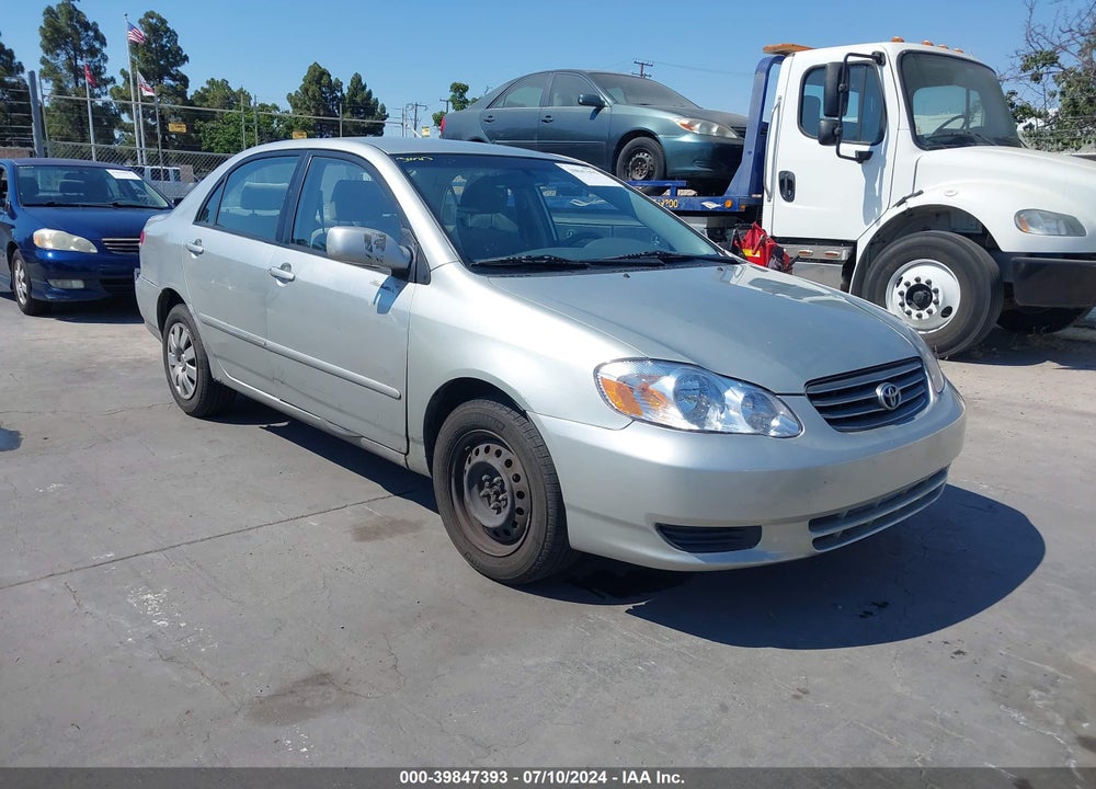 2003 TOYOTA COROLLA LE VIN: JTDBR32E130021520