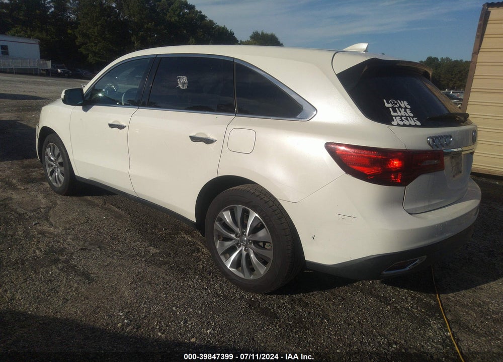 2014 ACURA MDX TECHNOLOGY PACKAGE VIN: 5FRYD3H40EB008235