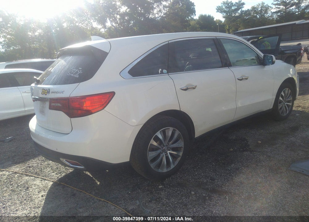 2014 ACURA MDX TECHNOLOGY PACKAGE VIN: 5FRYD3H40EB008235