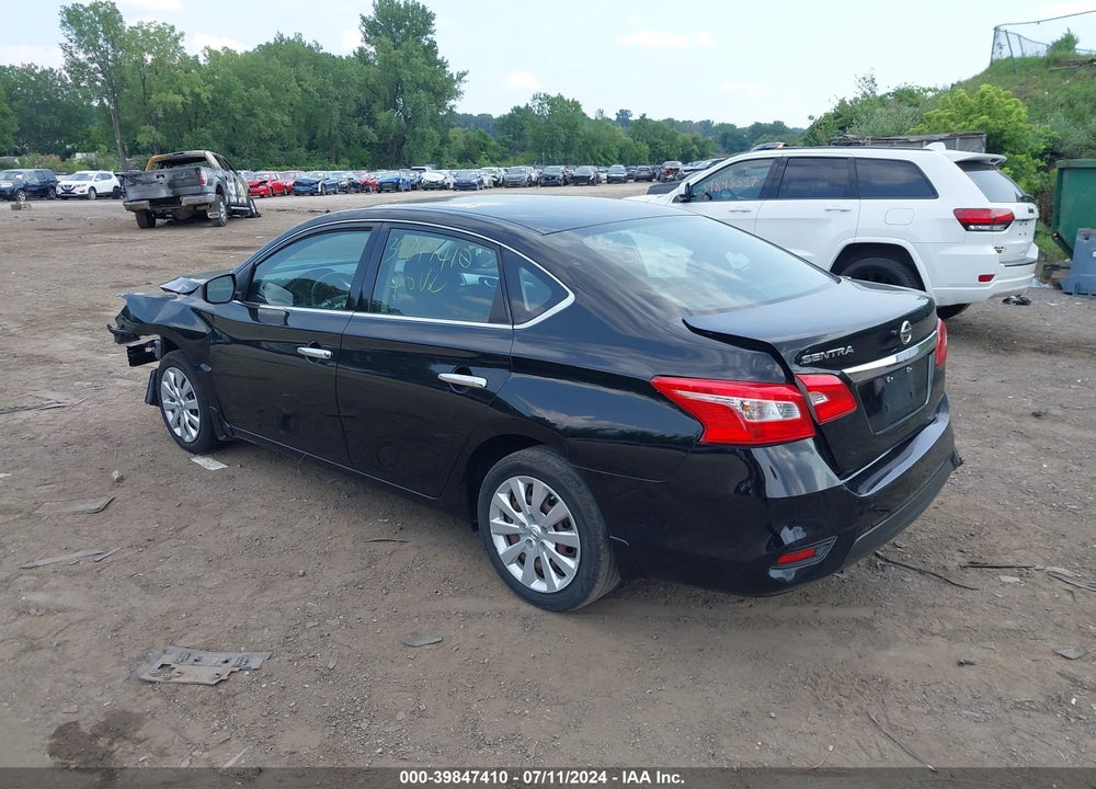 2016 NISSAN SENTRA S VIN: 3N1AB7APXGY295999