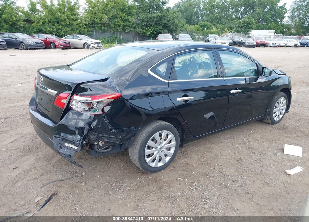 2016 NISSAN SENTRA S VIN: 3N1AB7APXGY295999