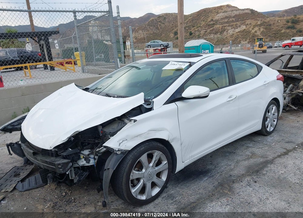 2013 HYUNDAI ELANTRA LIMITED VIN: 5NPDH4AE2DH440628