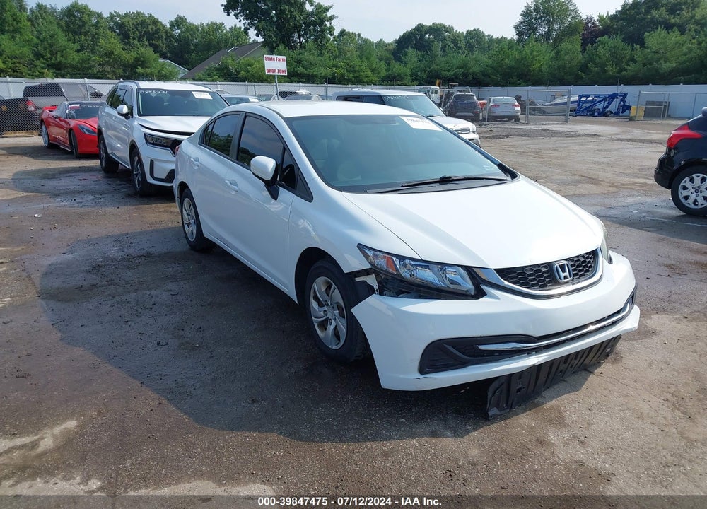 2014 HONDA CIVIC LX VIN: 19XFB2F52EE000275