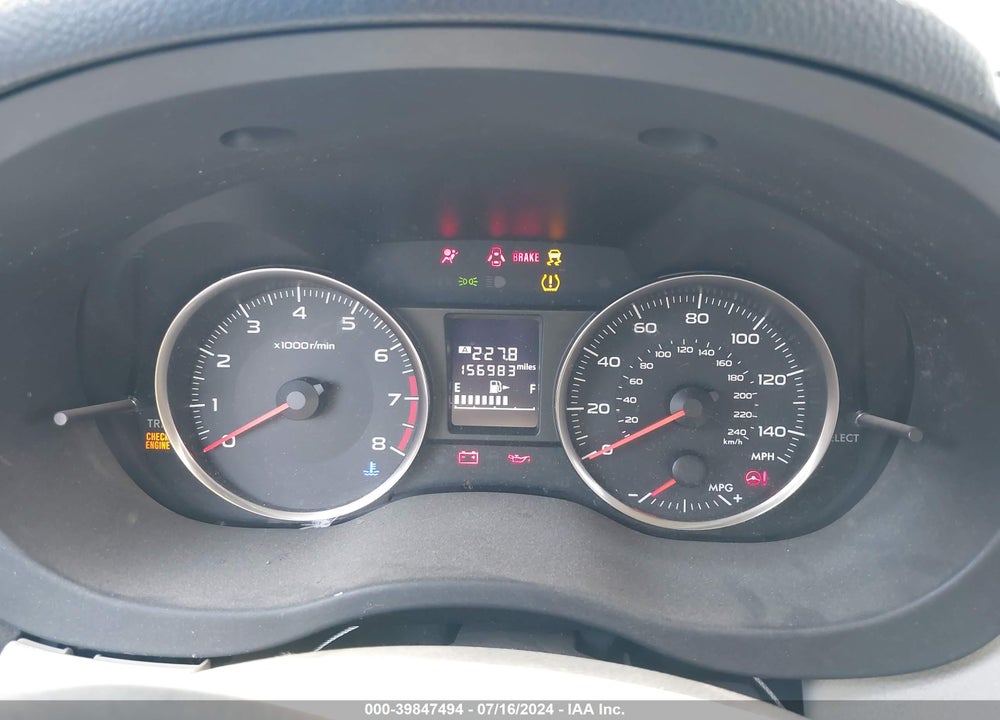 2016 SUBARU IMPREZA 2.0I SPORT PREMIUM VIN: JF1GPAP69G9277901