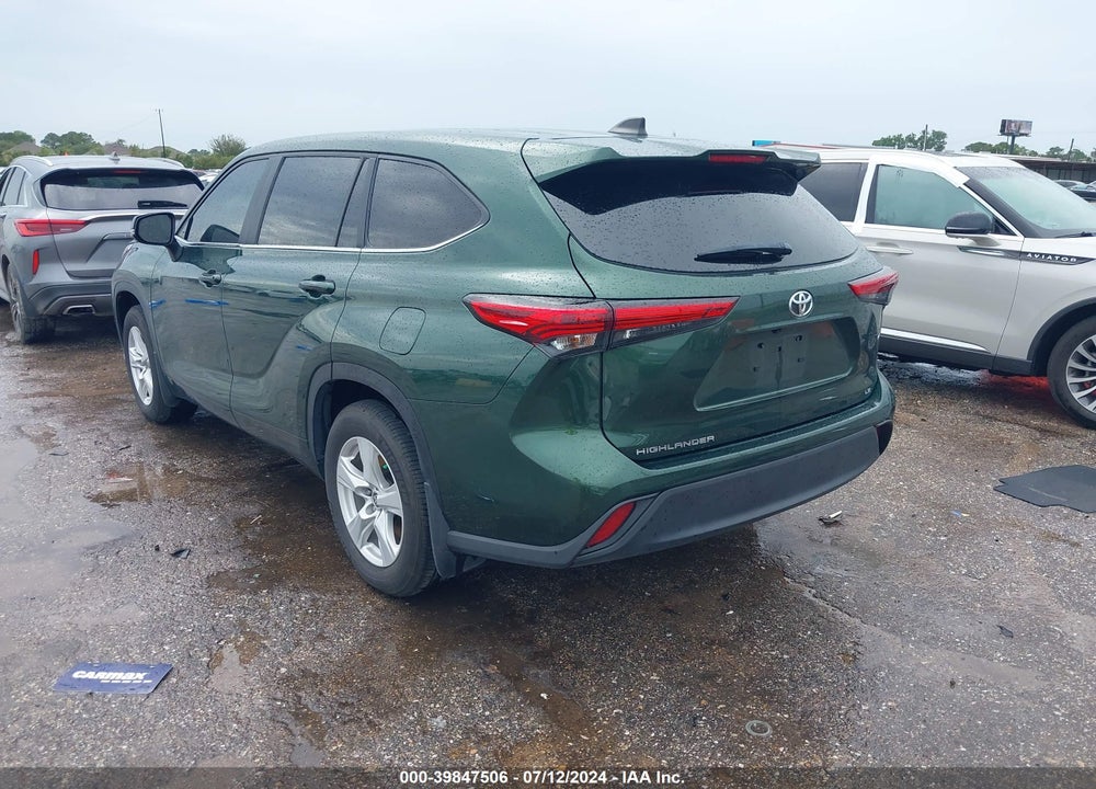 2023 TOYOTA HIGHLANDER LE VIN: 5TDKDRAHXPS500938