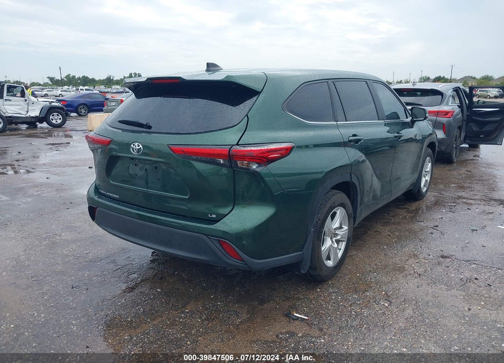 2023 TOYOTA HIGHLANDER LE VIN: 5TDKDRAHXPS500938