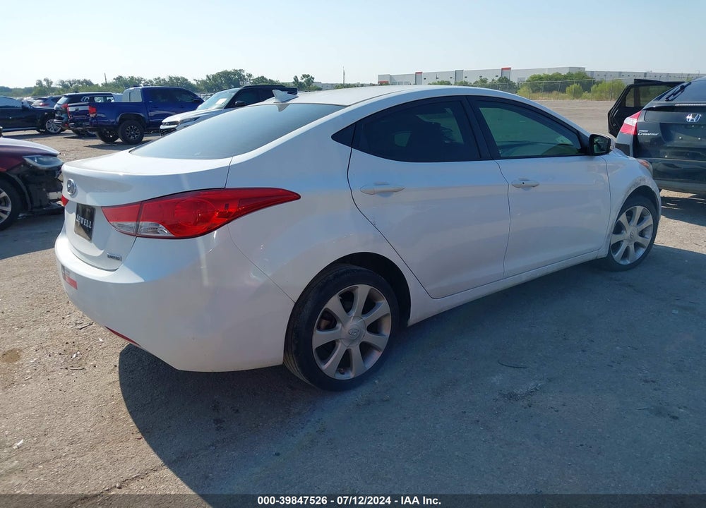 2013 HYUNDAI ELANTRA LIMITED VIN: 5NPDH4AE9DH270980
