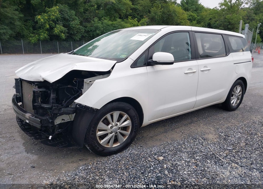 2016 KIA SEDONA L VIN: KNDMA5C17G6149710