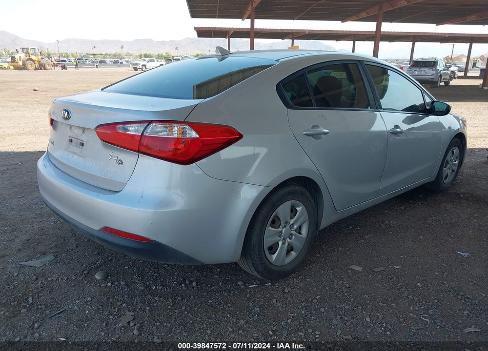 2016 KIA FORTE LX VIN: KNAFK4A60G5578432