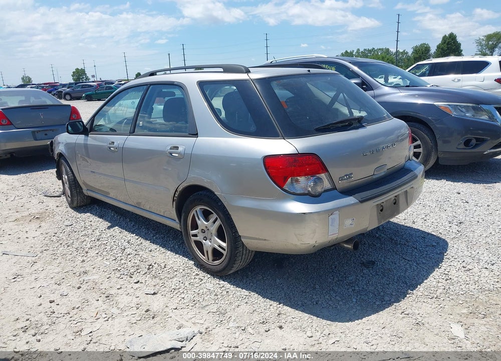 2005 SUBARU IMPREZA 2.5RS VIN: JF1GG67565H803330