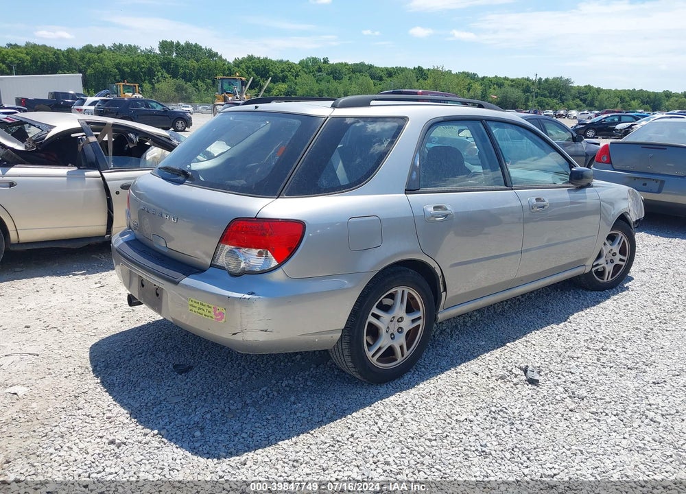 2005 SUBARU IMPREZA 2.5RS VIN: JF1GG67565H803330