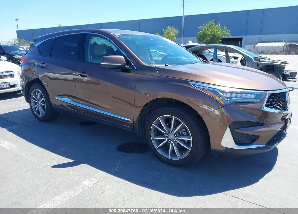 2019 ACURA RDX TECHNOLOGY PACKAGE VIN: 5J8TC1H54KL009393