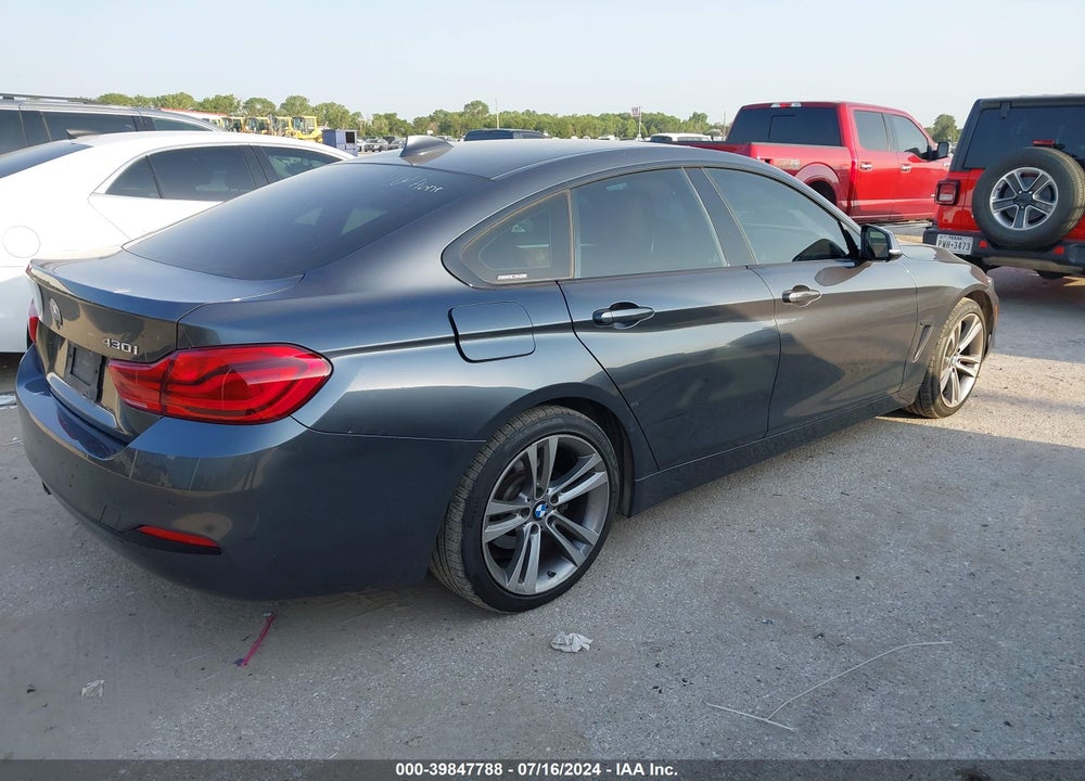 2018 BMW 430I GRAN COUPE VIN: WBA4J1C50JBG80225