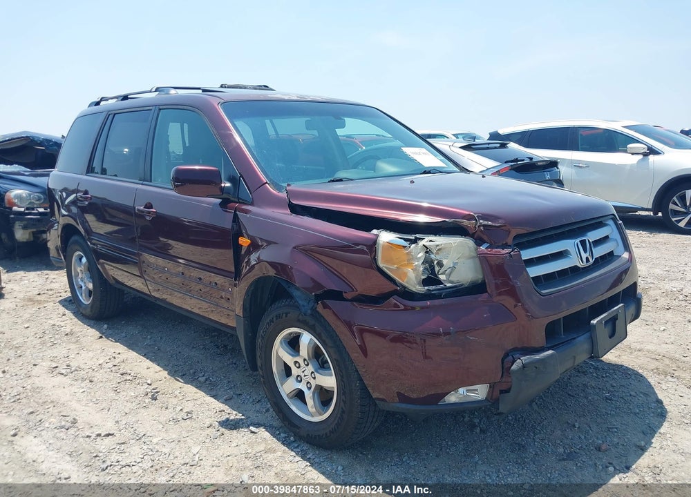 2008 HONDA PILOT EX-L VIN: 5FNYF28528B004089