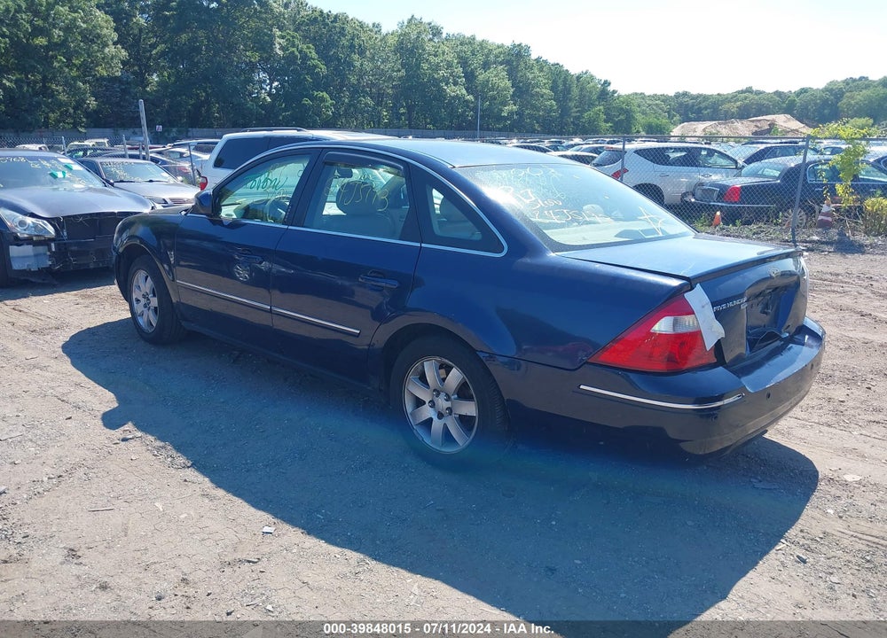 2006 FORD FIVE HUNDRED SEL VIN: 1FAFP27106G116126