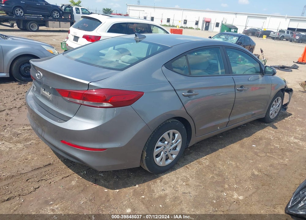 2017 HYUNDAI ELANTRA SE VIN: KMHD74LF9HU354197