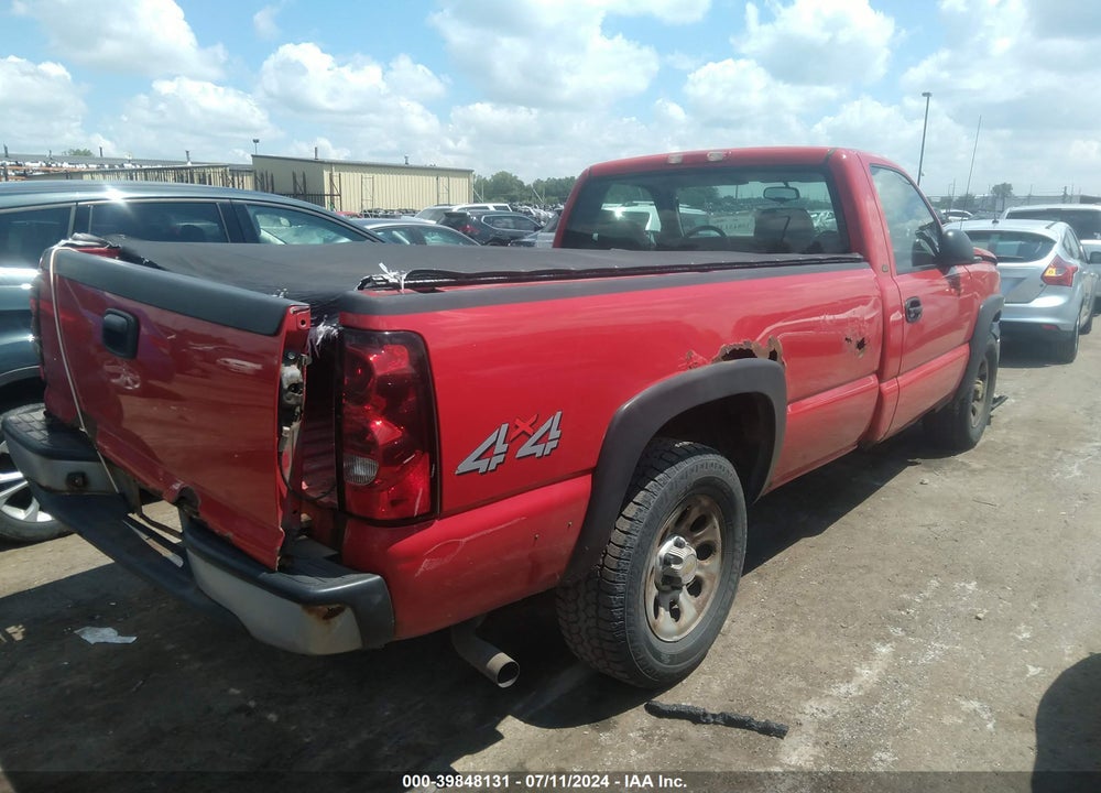 2005 CHEVROLET SILVERADO 1500 WORK TRUCK VIN: 1GCEK14X95Z251289