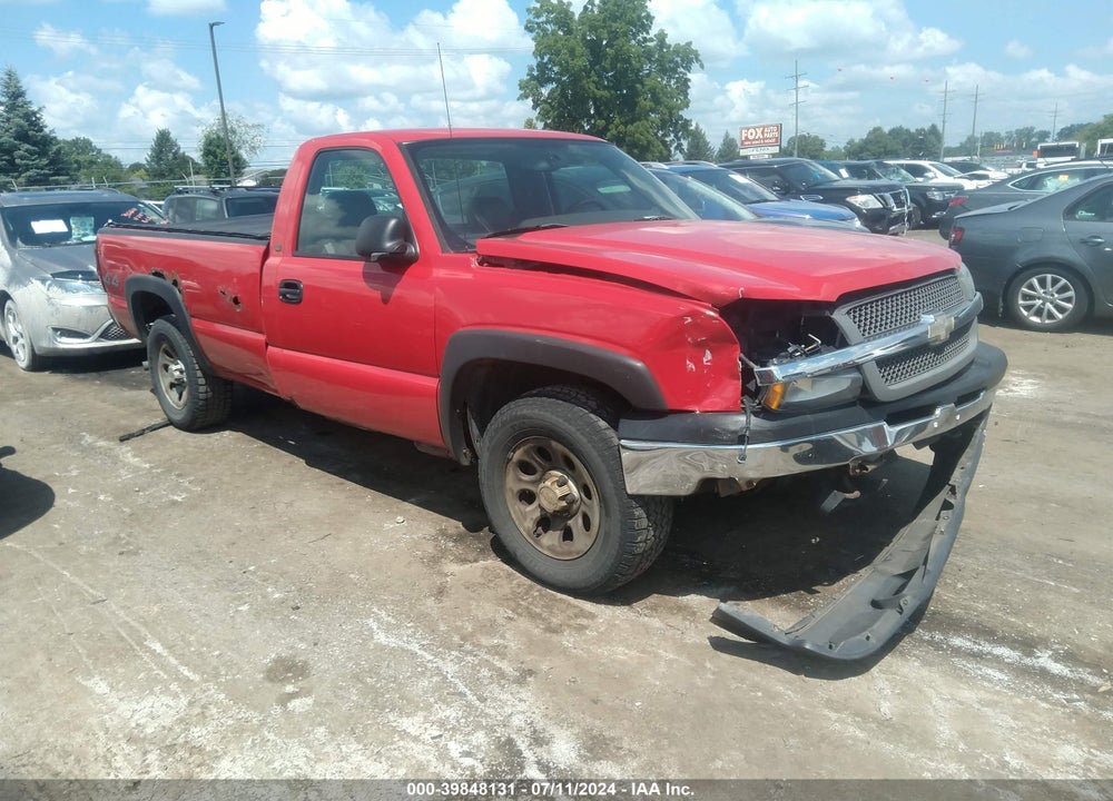 2005 CHEVROLET SILVERADO 1500 WORK TRUCK VIN: 1GCEK14X95Z251289