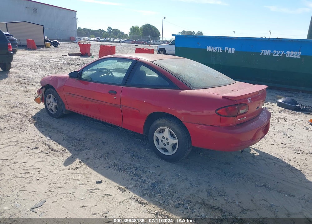 2002 CHEVROLET CAVALIER VIN: 1G1JC124X27253444