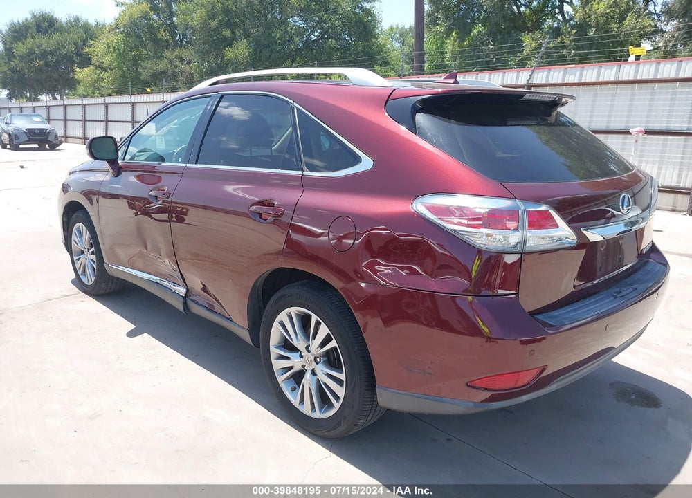 2013 LEXUS RX 350 VIN: 2T2ZK1BA3DC122078