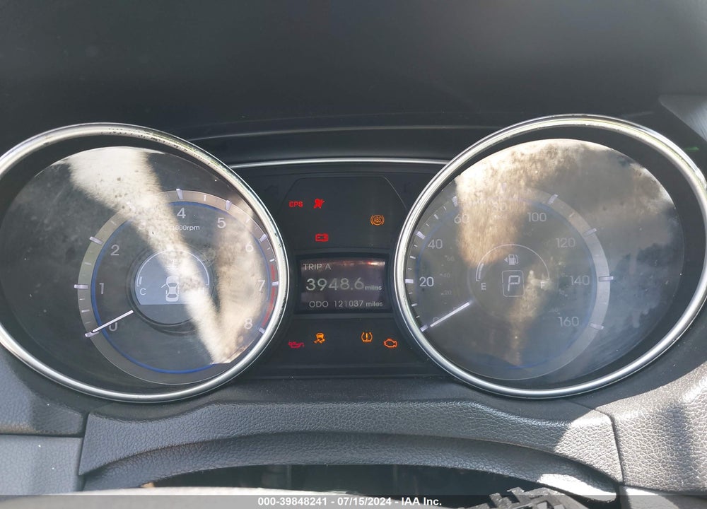 2012 HYUNDAI SONATA GLS VIN: 5NPEB4AC9CH372993