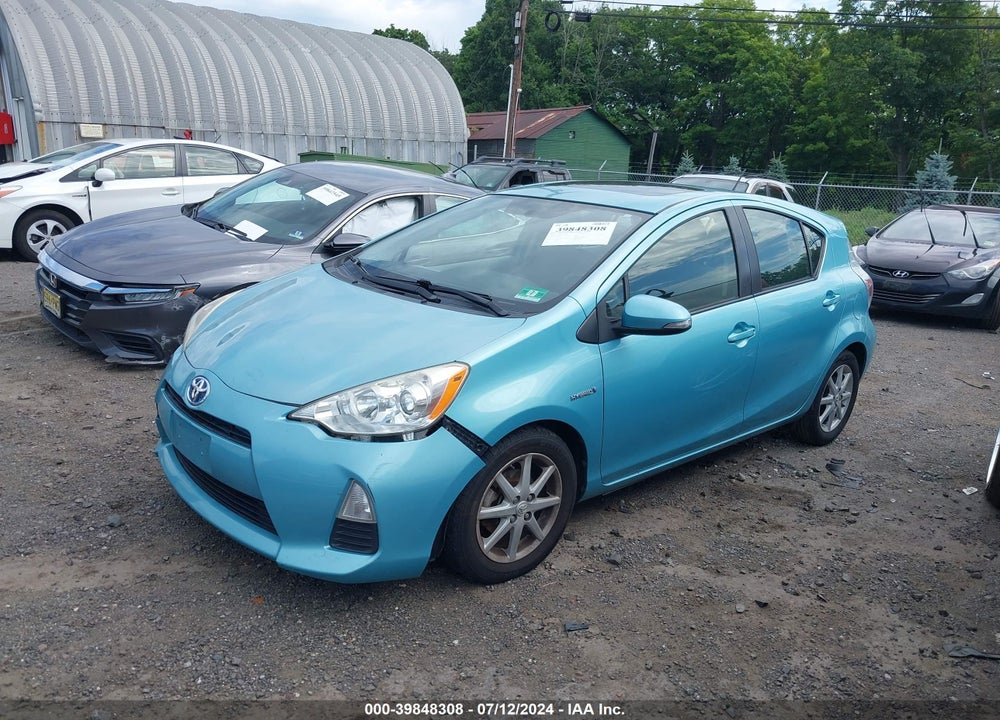 2012 TOYOTA PRIUS C THREE VIN: JTDKDTB32C1011571