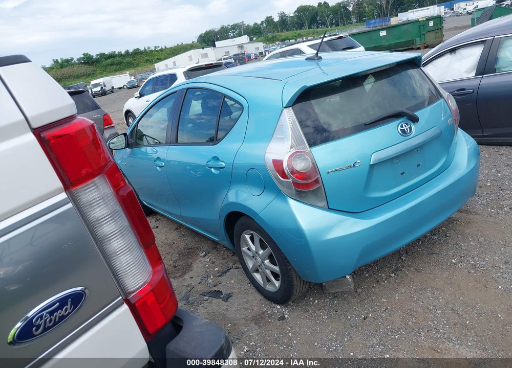 2012 TOYOTA PRIUS C THREE VIN: JTDKDTB32C1011571