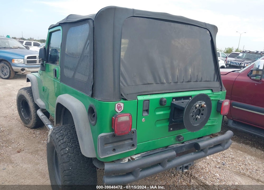 2004 JEEP WRANGLER X VIN: 1J4FA39S24P752013
