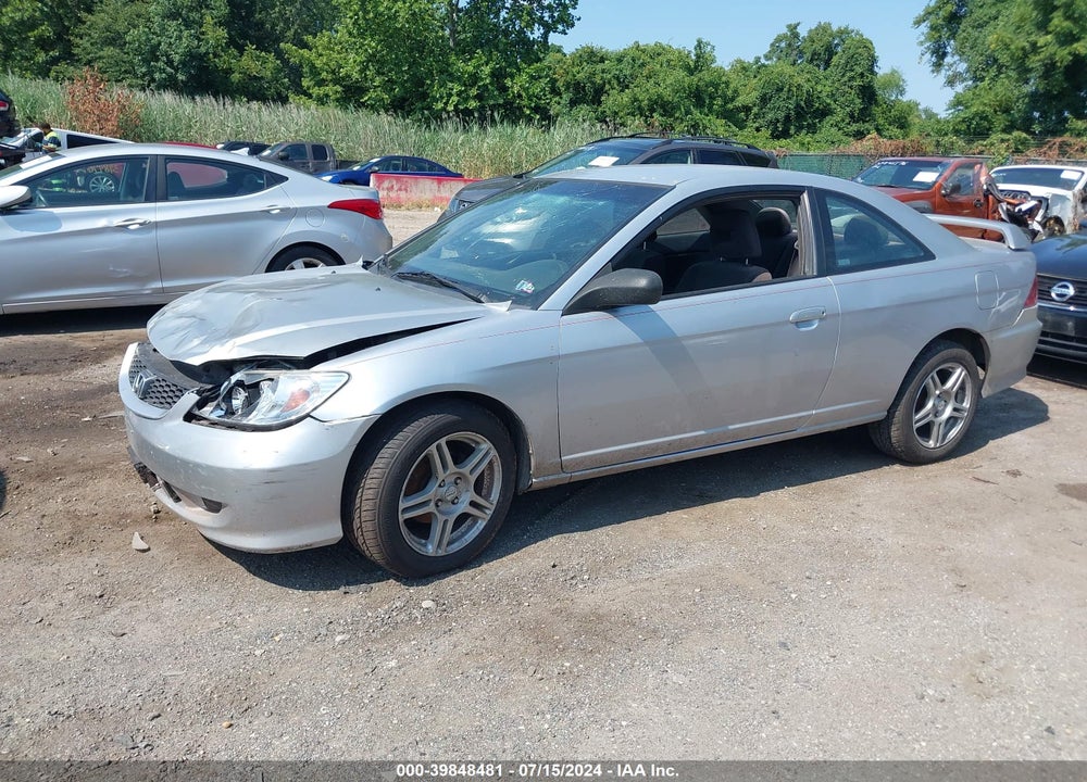 2004 HONDA CIVIC LX VIN: 1HGEM21574L053137