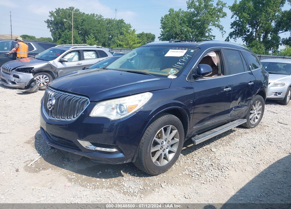 2016 BUICK ENCLAVE LEATHER VIN: 5GAKVBKD5GJ118704