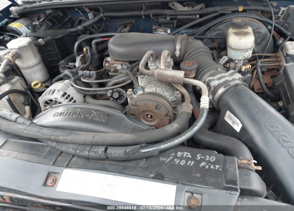 2001 CHEVROLET S-10 LS VIN: 1GCDT13W31K197721
