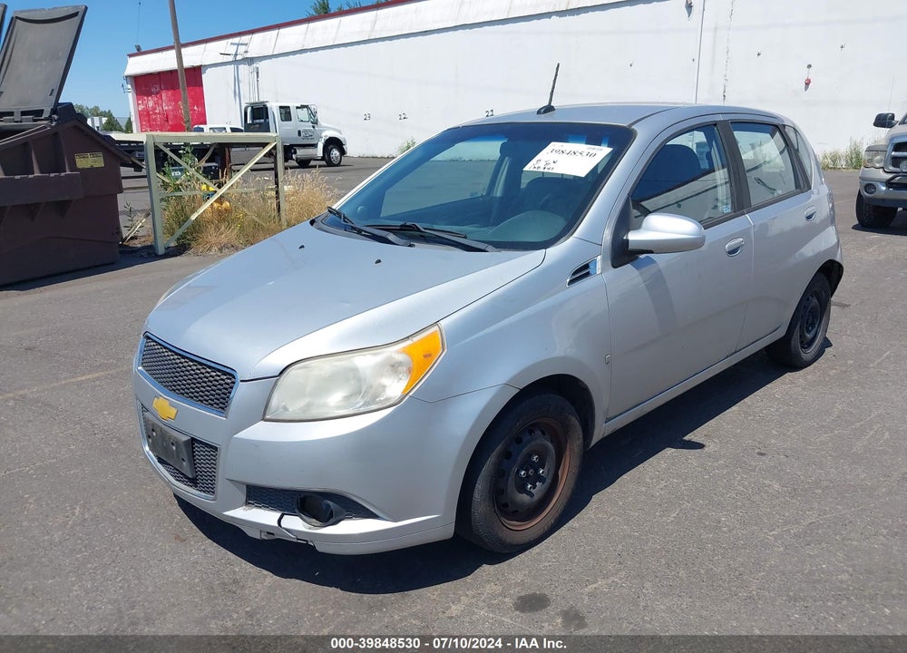 2009 CHEVROLET AVEO LT VIN: KL1TD66E29B308450