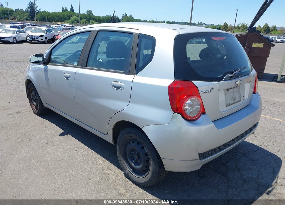 2009 CHEVROLET AVEO LT VIN: KL1TD66E29B308450