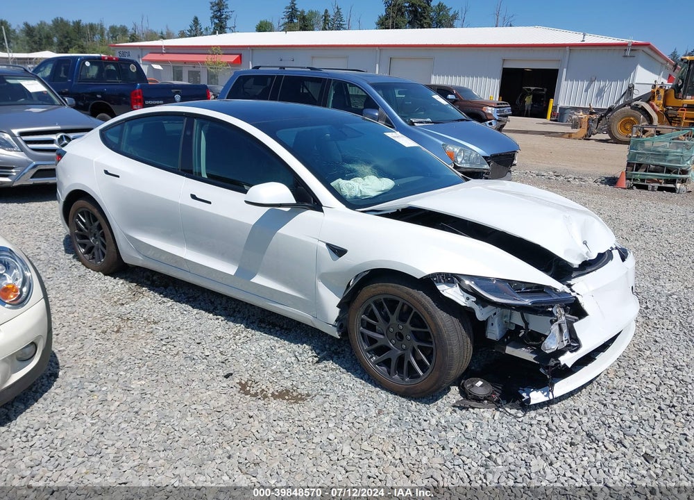 2024 TESLA MODEL 3 REAR-WHEEL DRIVE VIN: 5YJ3E1EAXRF727053